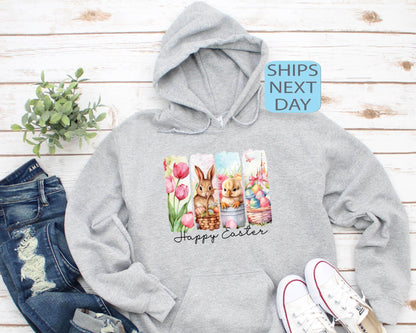 Easter Vibes Sweatshirt, Retro Easter Shirt, Rabbit Lover Gift, Easter Egg Hunt, Easter Chicks Shirt, Happy Easter Graphic Shirt