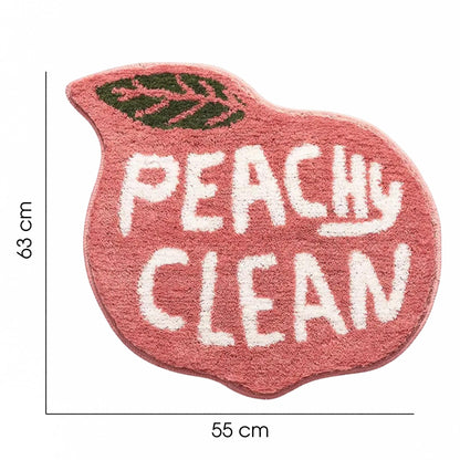 Non-slip Bath Mat Lemon Peach Home Land Pad Bedroom Toilet Doorway Floor Mat