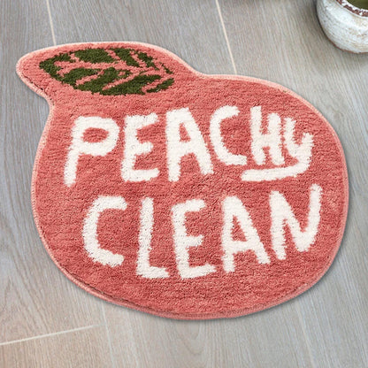 Non-slip Bath Mat Lemon Peach Home Land Pad Bedroom Toilet Doorway Floor Mat