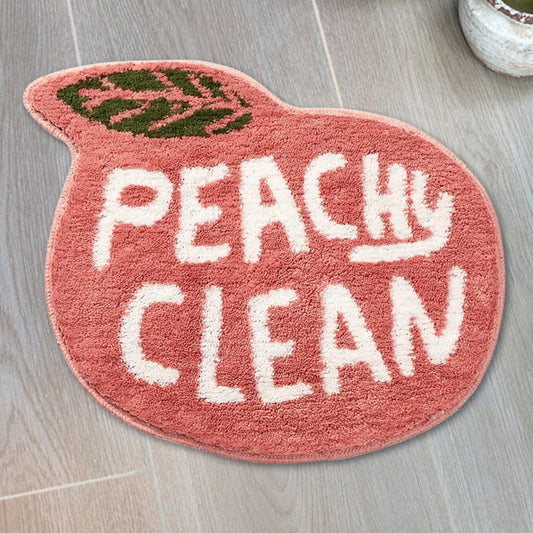 Non-slip Bath Mat Lemon Peach Home Land Pad Bedroom Toilet Doorway Floor Mat