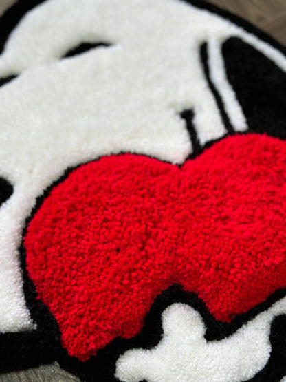 3Dfluffy custom rug.Fun rug.Cute tufted rugs.Rugs for bedroom aesthetic.Hand tufted rug.Cool rug.Anime rug Kids rug valentine gift.Heart rug