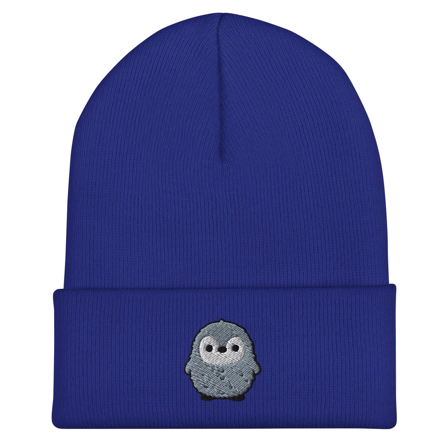 Pesto the Penguin Beanie, Handmade Cuffed Knit Unisex Slouchy Adult Winter Hat Cap Gift, Kawaii