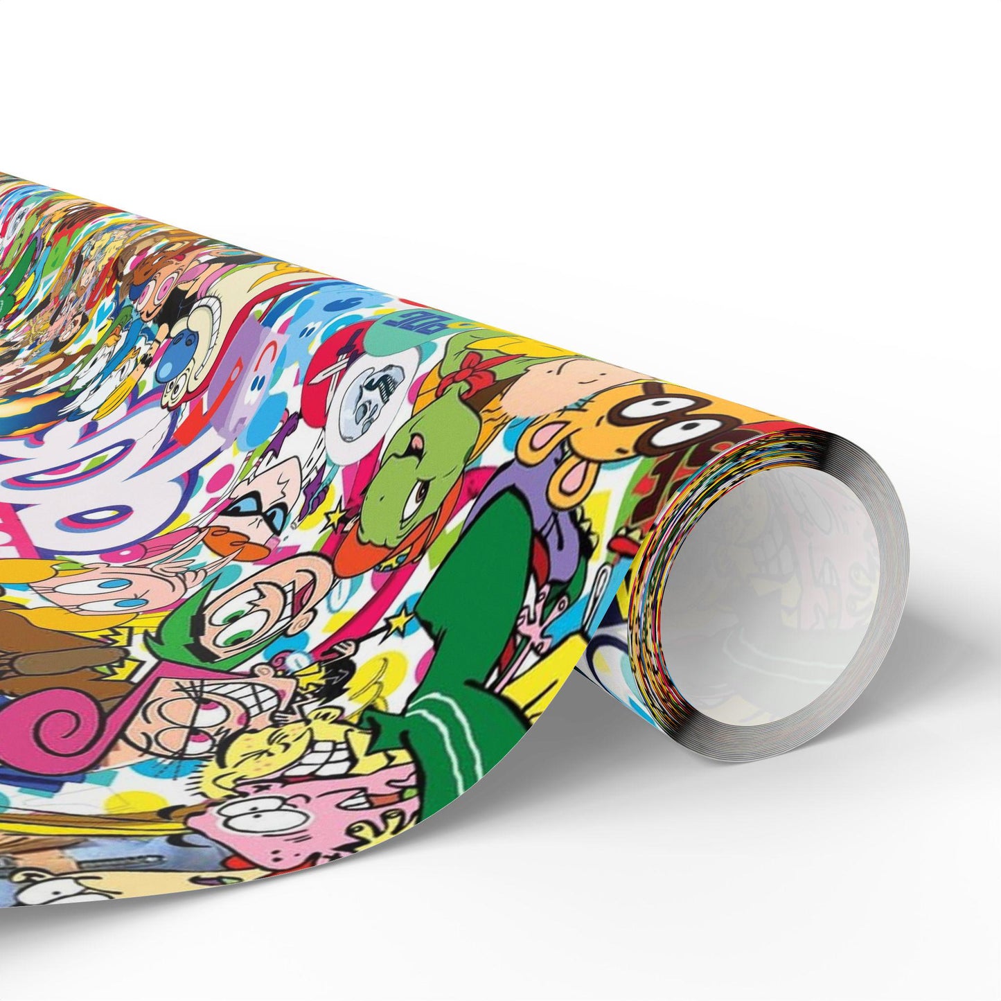 90's Wrapping Papers, Nostalgic Custom Gift Wrap, High-Quality Fine Art Paper, Matte or Glossy Finish, 3 Sizes Available