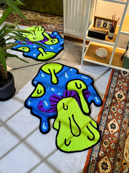 Mushroom 3d Rug, Mushroom Rug, Personalized Rug, Cute Rug, Mushroom Lover Gift