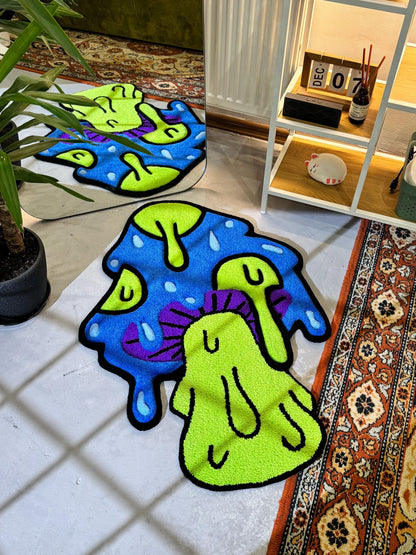 Mushroom 3d Rug, Mushroom Rug, Personalized Rug, Cute Rug, Mushroom Lover Gift