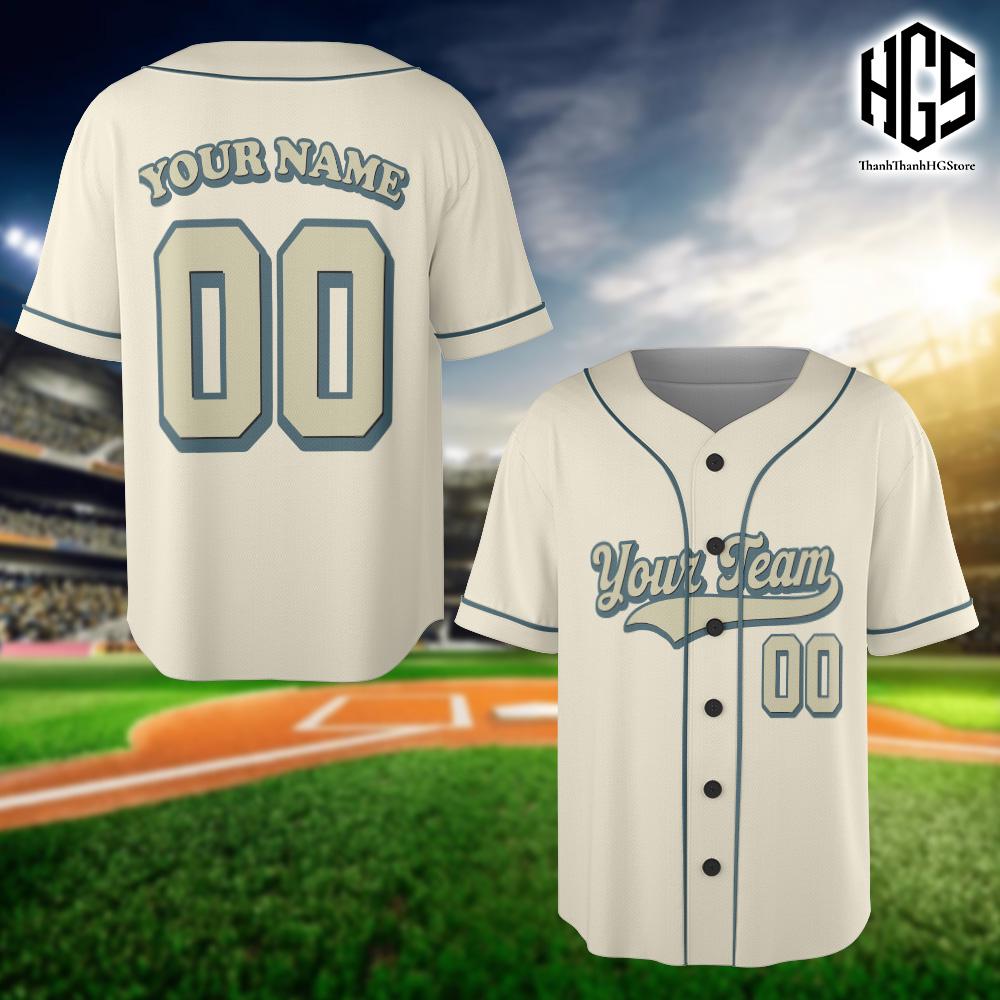 Personalized Team Name And Number Baseball Jersey, Custom Baseball Jersey Shirt, Vintage Baseball Jersey Uniform For Baseball Fans Lovers