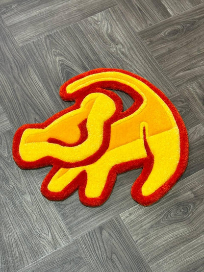 Kids rug.Cute rug.Hand tufted rug.Cool rug.baby room rug.Rugs for bedroom aesthetic.Custom Tufted rug.designer rug.lion rug Animal rugs.