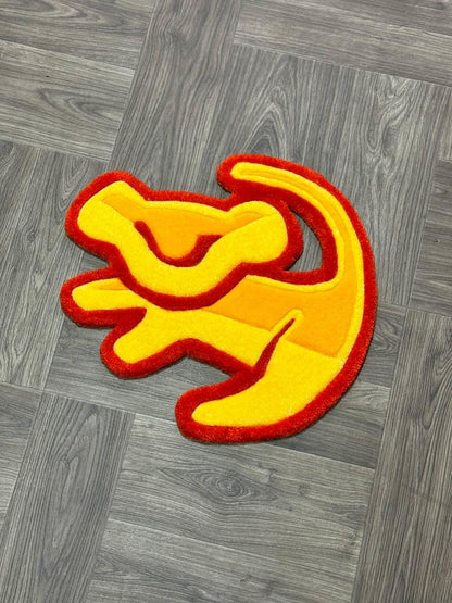 Kids rug.Cute rug.Hand tufted rug.Cool rug.baby room rug.Rugs for bedroom aesthetic.Custom Tufted rug.designer rug.lion rug Animal rugs.