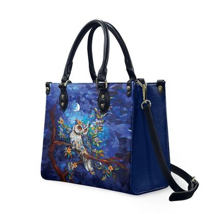 Ladies PU handbag With Owl on a tree, Women's Shoulder Bag, Everyday handbag, Ladies Work Bag, Elegant Handbag, Versatile Bag