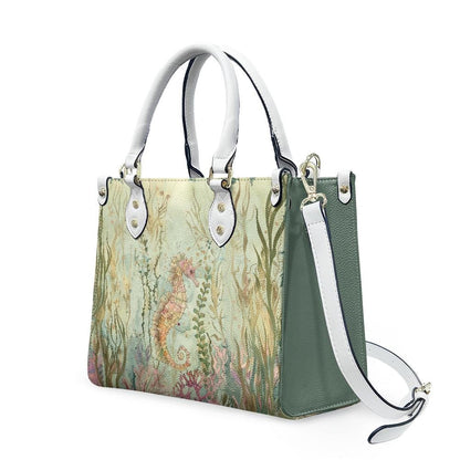 Ladies PU handbag With a Beautiful Seahorse, Women's Shoulder Bag, Everyday handbag, Ladies Work Bag, Elegant Handbag, Versatile Bag
