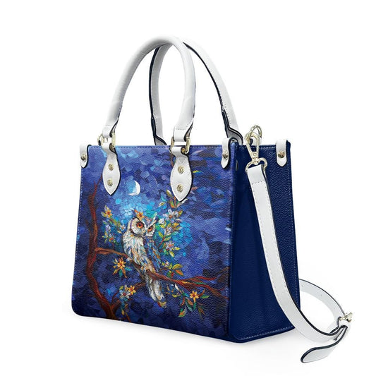 Ladies PU handbag With Owl on a tree, Women's Shoulder Bag, Everyday handbag, Ladies Work Bag, Elegant Handbag, Versatile Bag