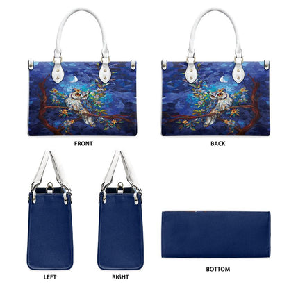 Ladies PU handbag With Owl on a tree, Women's Shoulder Bag, Everyday handbag, Ladies Work Bag, Elegant Handbag, Versatile Bag