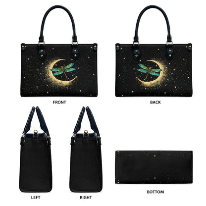 Ladies PU handbag With a Blue Dragonfly, PU Handbag, Women's Shoulder Bag, Shoulder Bag, Ladies Work Bag, Elegant Handbag, Versatile Bag