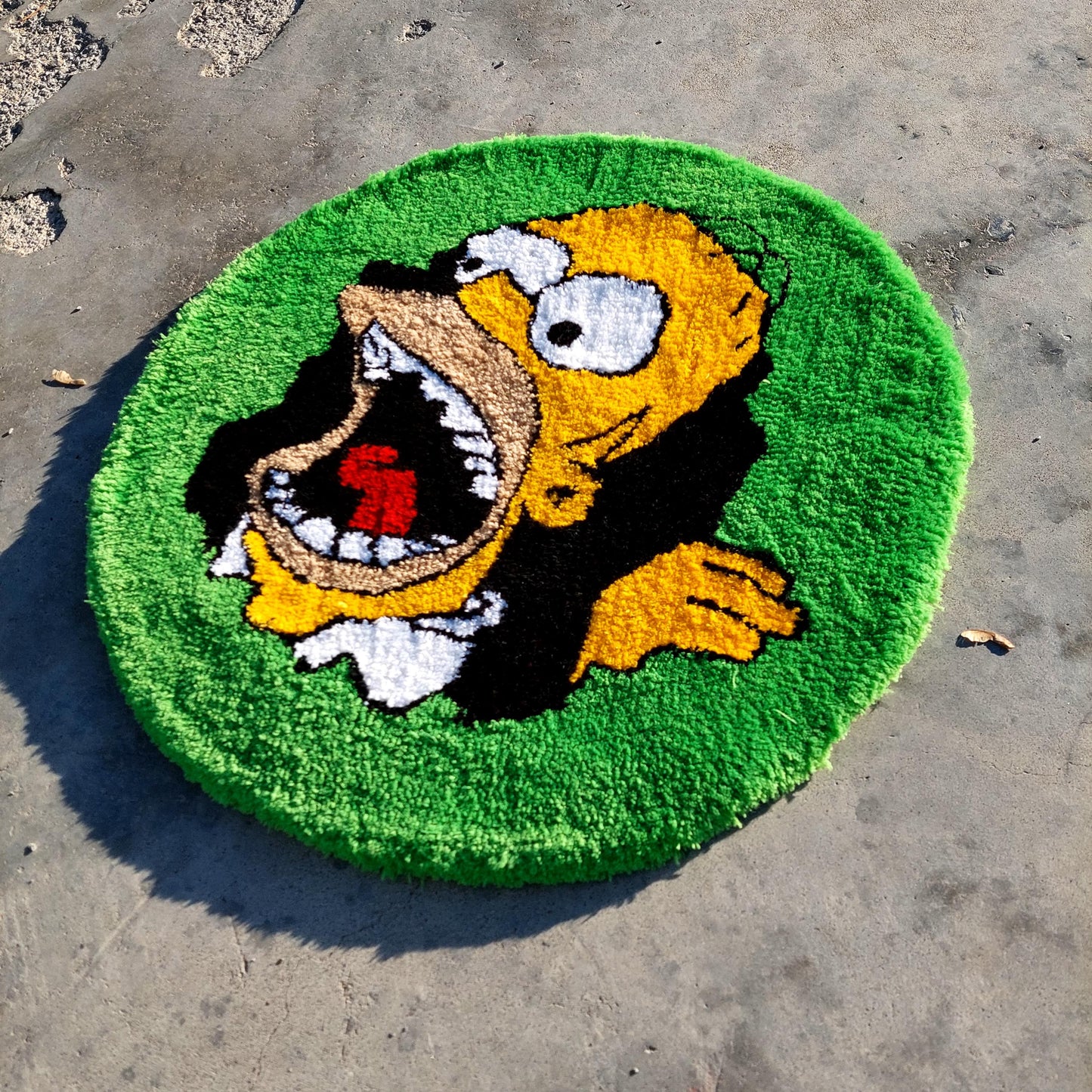 Simpsons Tufted Rug,Cartoon Character Rug,Tufted Rug,Tufting Fluffy,Custom Rug,Bart S.Tufted Rug, Funny Rug,Handmade Rug,Area Rug,Home Decor