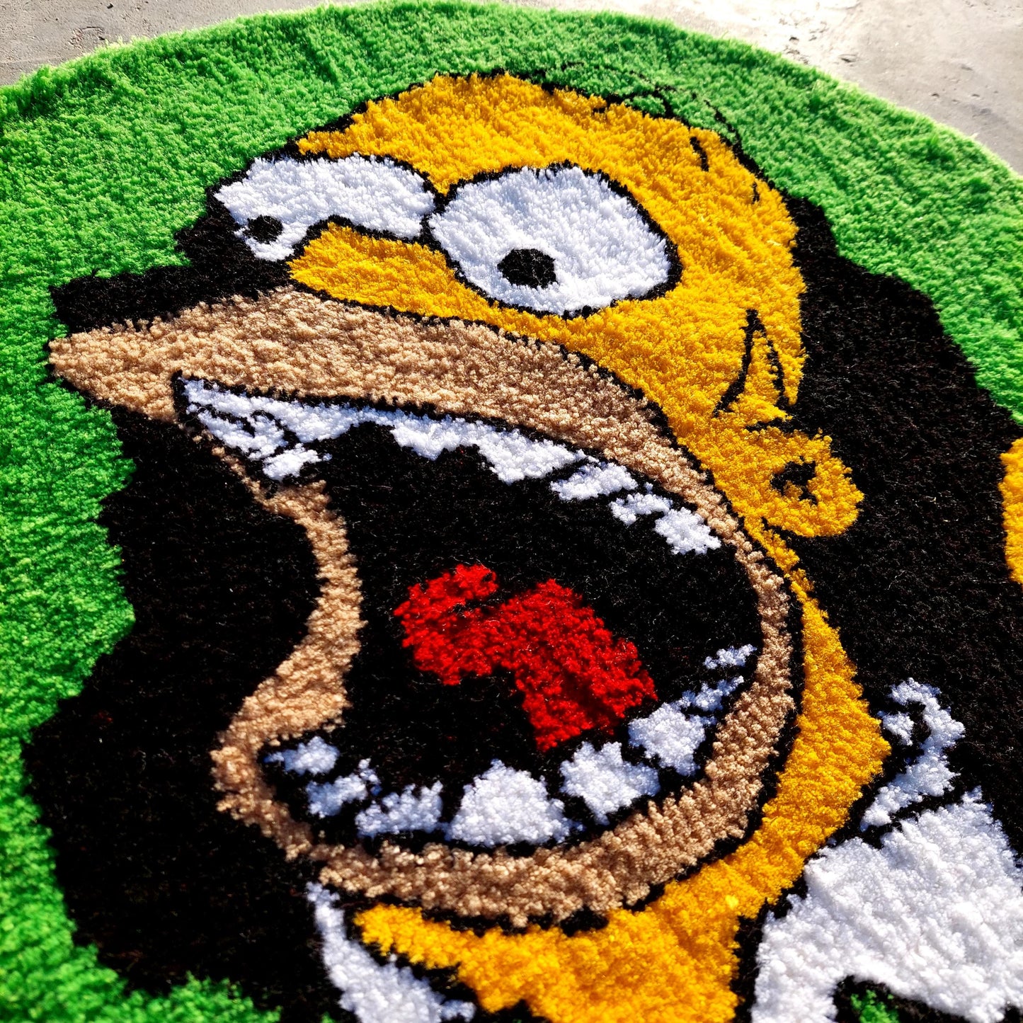 Simpsons Tufted Rug,Cartoon Character Rug,Tufted Rug,Tufting Fluffy,Custom Rug,Bart S.Tufted Rug, Funny Rug,Handmade Rug,Area Rug,Home Decor