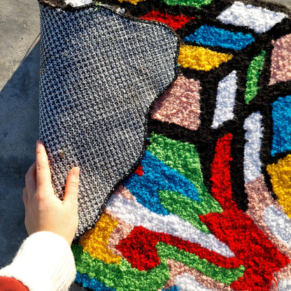 Rubik's Cube Rug,Game Decor,Irregular Rug,Handmade Gift,Colorful Rug,Cool Rugs,Game Rug,Tufted Rug,Handmade Rug,Custom Rug,Area Rug