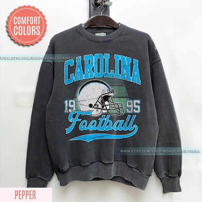 Carolina Football Sweatshirt, Retro Sports Fan Shirt, Trendy Game Day Gift Tee, Carolina Mascot Sweatshirt, Carolina Football Fan Shirt