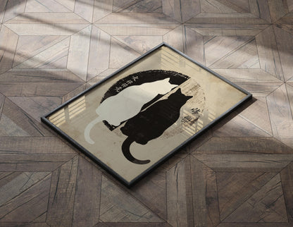 Japanese Cats lovers Poster, Japanese cats art print, Cat Lovers Gift, Japanese VIntage Wall Art, Animal wall art ptint, Gift Idea for her