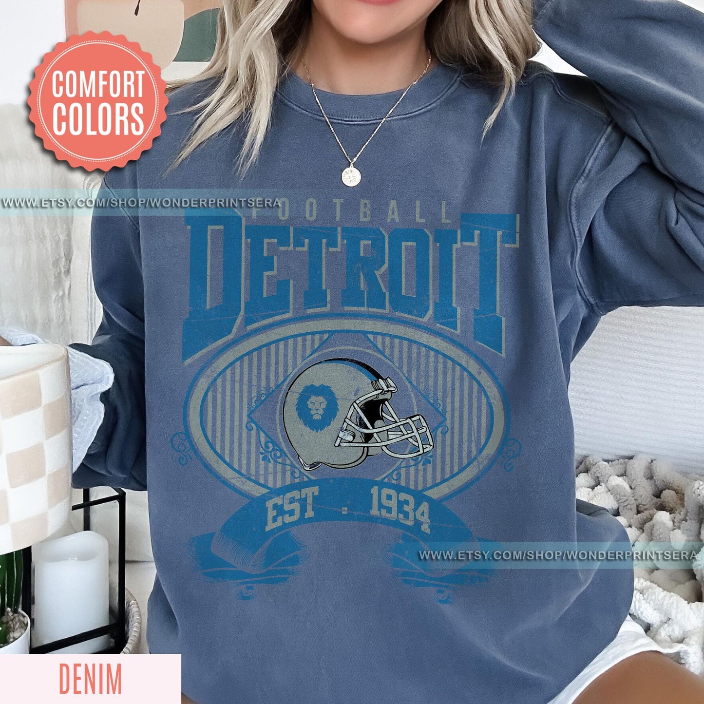 Detroit Football Vintage Style Shirt, Detroit Football Sweatshirt, Detroit Football Shirt, Detroit T-shirt, Sunday Football, Gameday Shirt