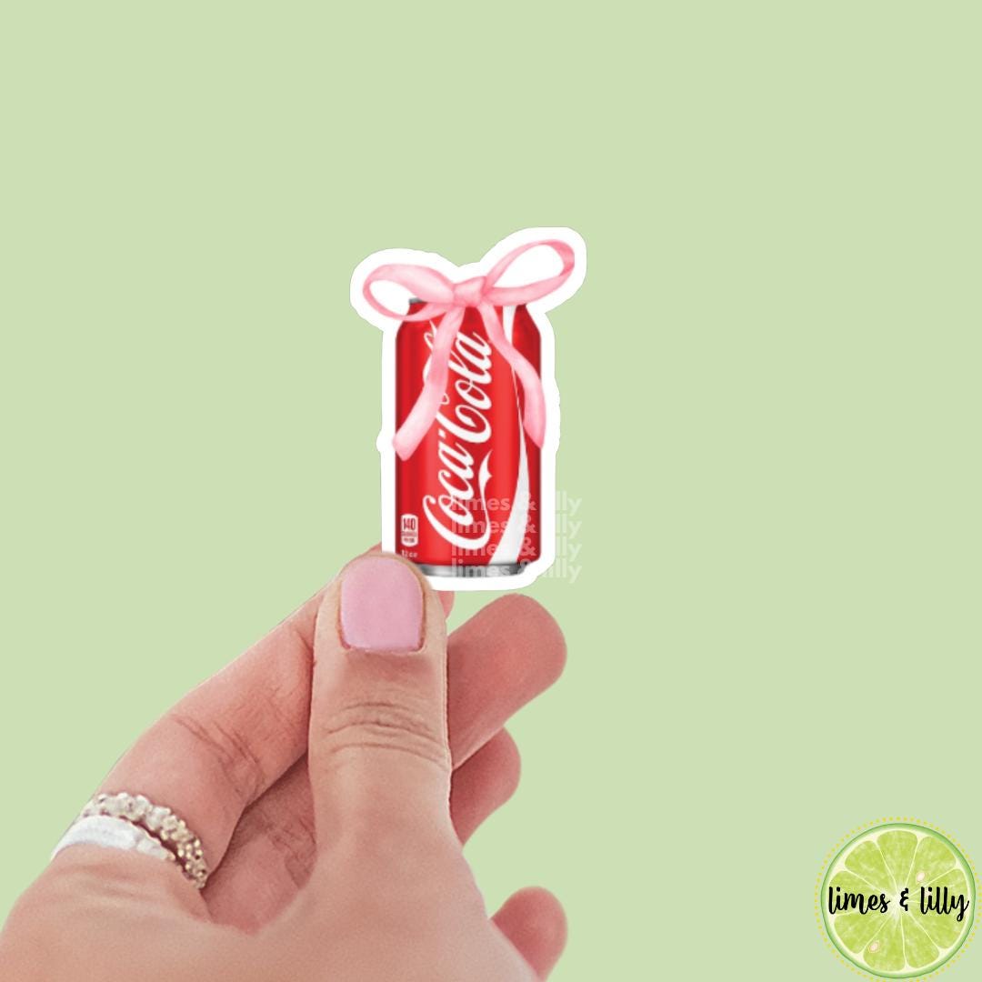 Cola Can Coquette Bow Sticker | Soda Sticker |  Girly Sticker |  Kindle Sticker | Bookish Stickers | Trendy Stickers |