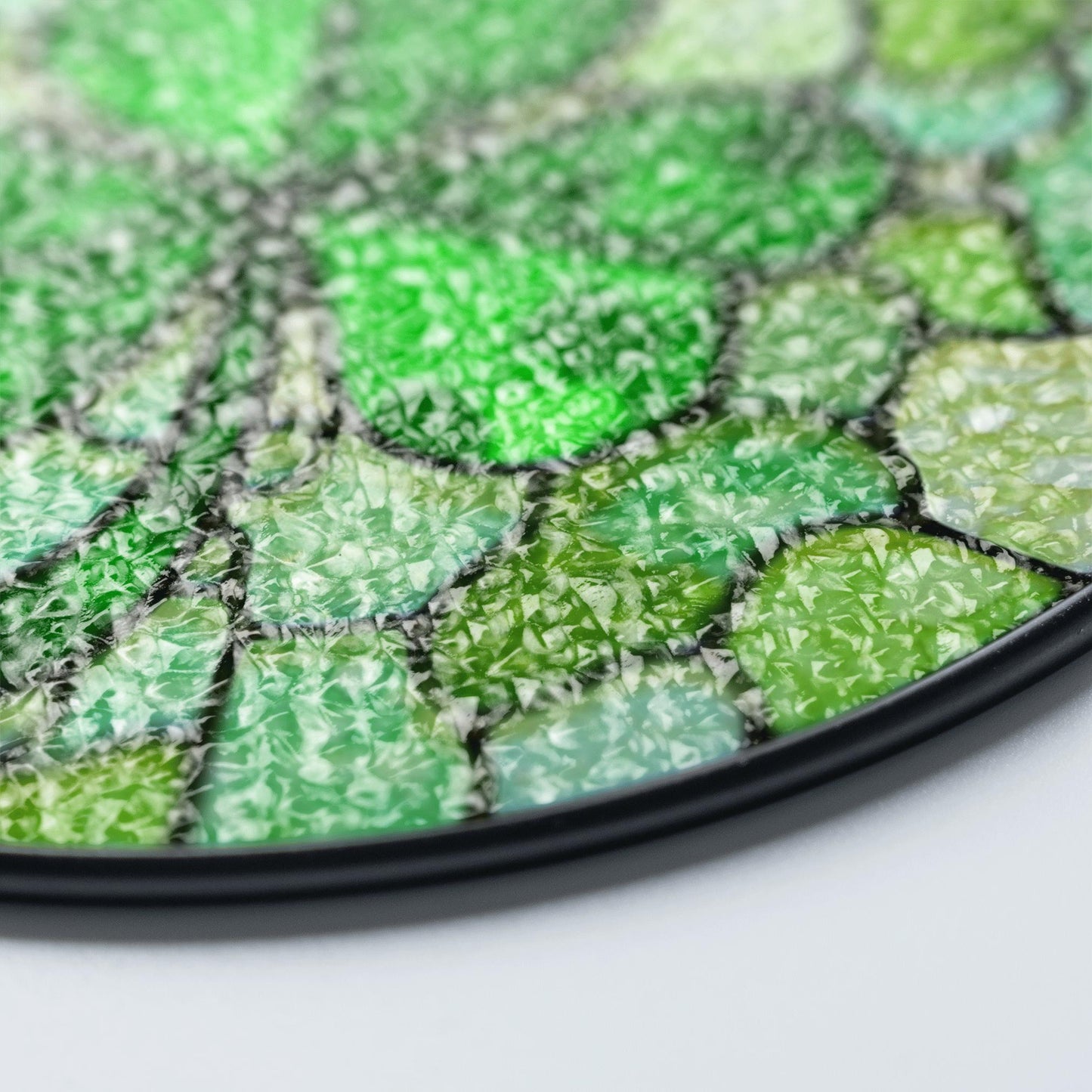 Green Four Leaf Clover Stained Glass Suncatcher Window Decoration Unique Gift for St Patrick's Day