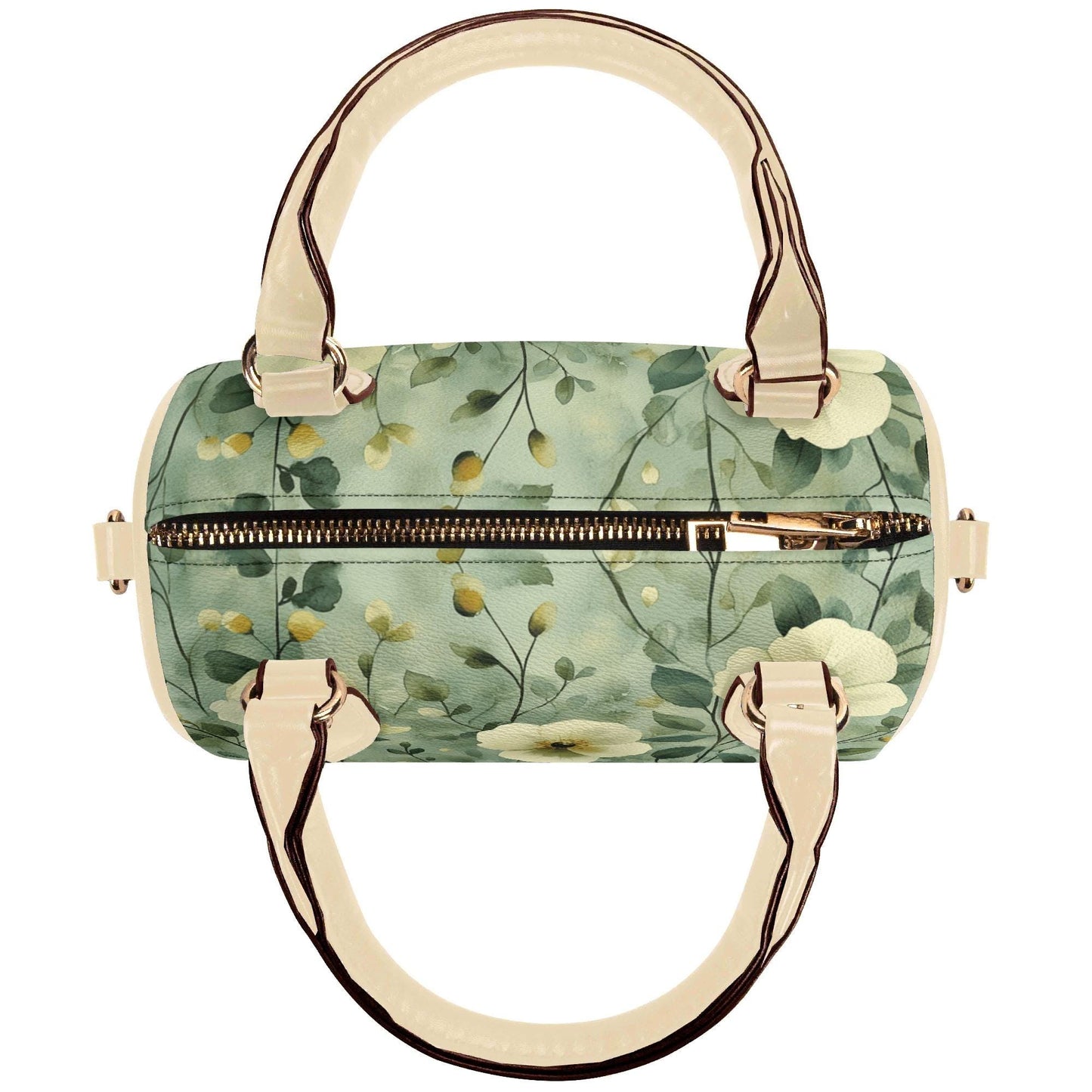 Sage Garden Grace Mini Handbag | Leather Boston Bag | Top Handle Shoulder Bag | Unique Gift | Mini Boston Bag