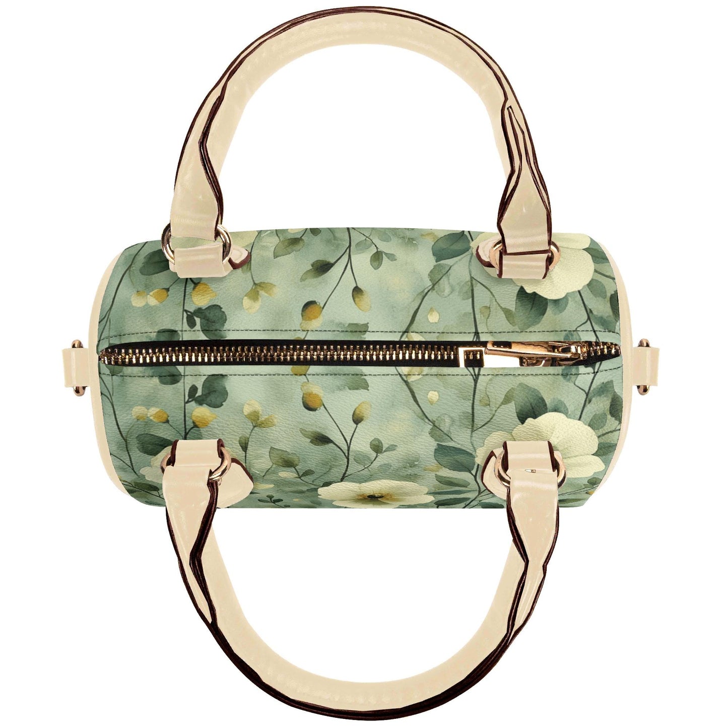 Sage Garden Grace Mini Handbag | Leather Boston Bag | Top Handle Shoulder Bag | Unique Gift | Mini Boston Bag