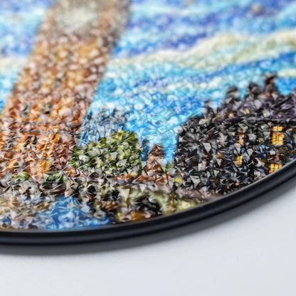 Big Ben Stained Glass Suncatcher Starry Night London Skyline Gift for Her
