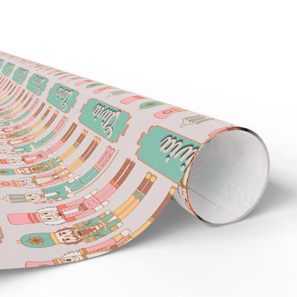 Personalized Children's Gift Wrap Papers - Kids Personalized Christmas Wrapping Paper - Vintage Toy Soldier Design