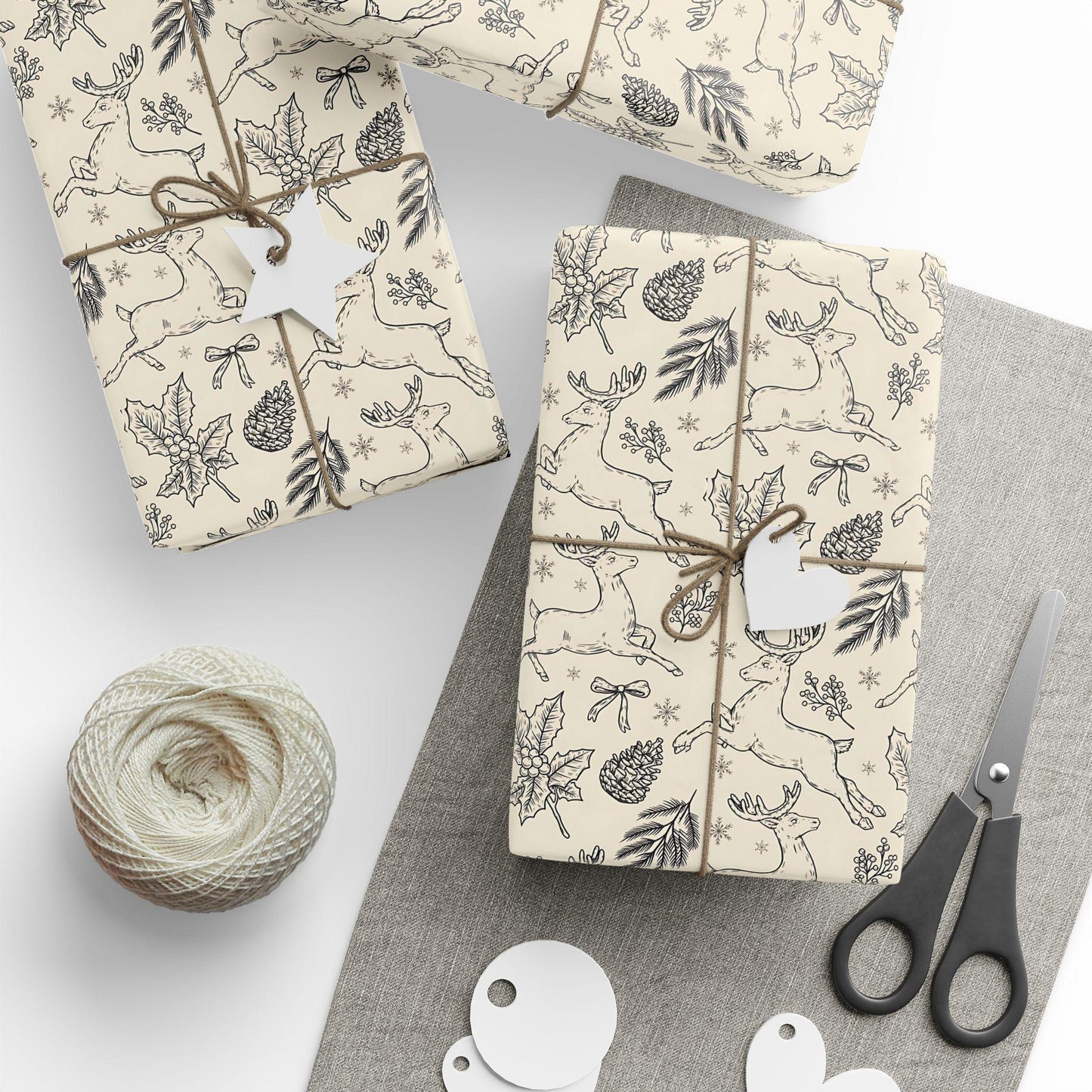 Christmas Drawing Gift Wrapping Papers - Holiday Gift Wrap