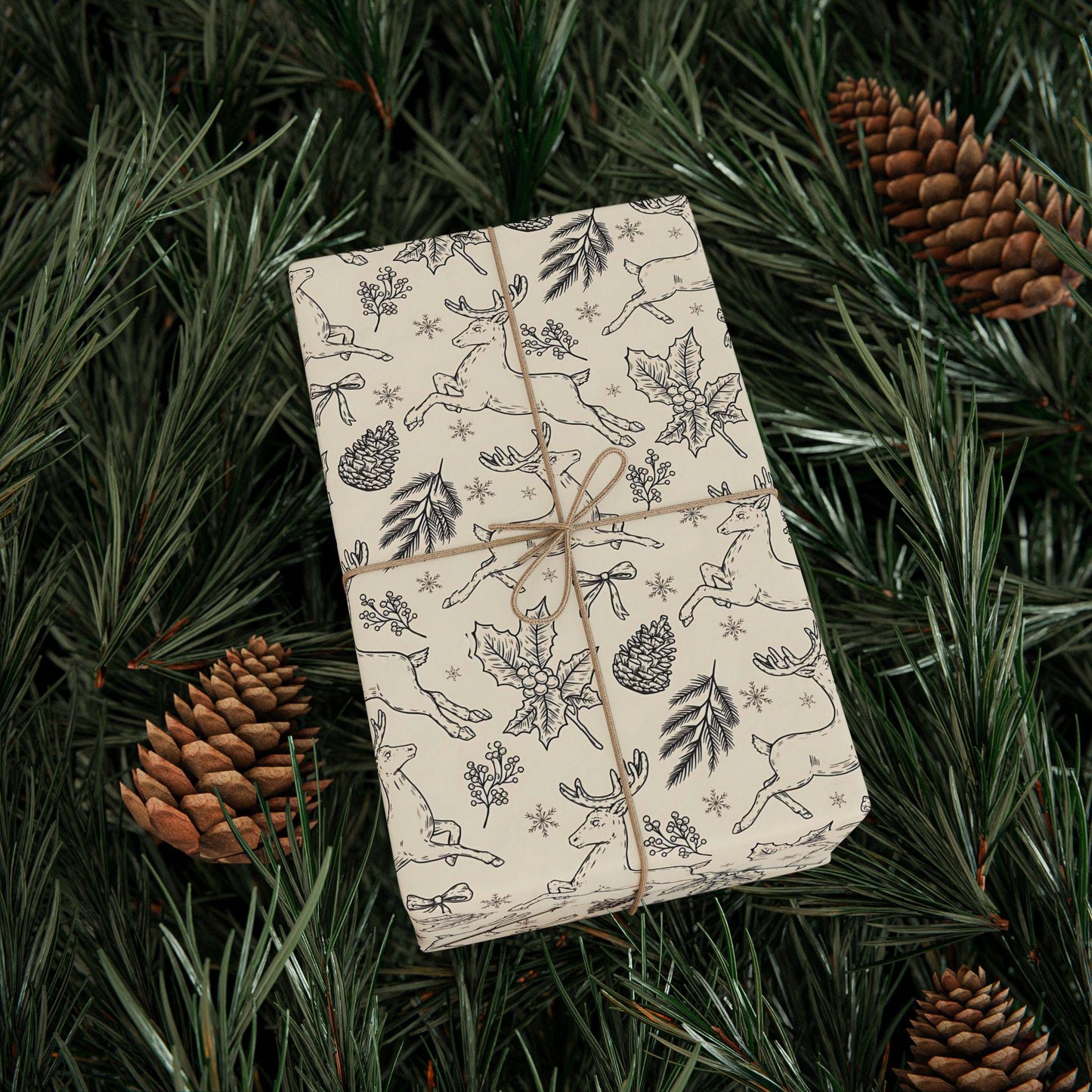 Christmas Drawing Gift Wrapping Papers - Holiday Gift Wrap