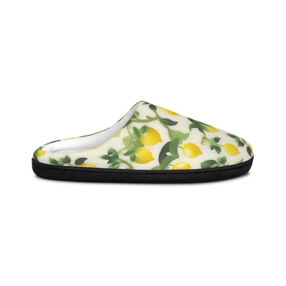 Slipper Gifte Lemon Print Women's Indoor Slippers Cozy Home Footwear Perfect Gift for Her Relaxation Self-Care Housewarming Spring Vibes