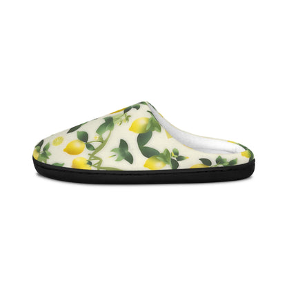 Slipper Gifte Lemon Print Women's Indoor Slippers Cozy Home Footwear Perfect Gift for Her Relaxation Self-Care Housewarming Spring Vibes