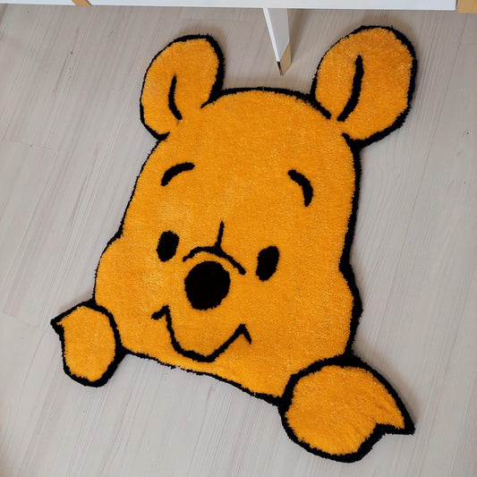 Winnie Rug,Tufted Rug,Handmade Rug,Cartoon Rug,The Pooh Tufted Rug,Kids Room Rug,Cute Rug, Custom Rug,Area Rug,Gift For Kids,Baby Room Rug