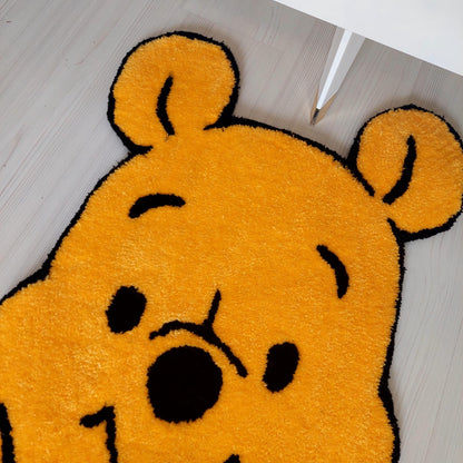 Winnie Rug,Tufted Rug,Handmade Rug,Cartoon Rug,The Pooh Tufted Rug,Kids Room Rug,Cute Rug, Custom Rug,Area Rug,Gift For Kids,Baby Room Rug