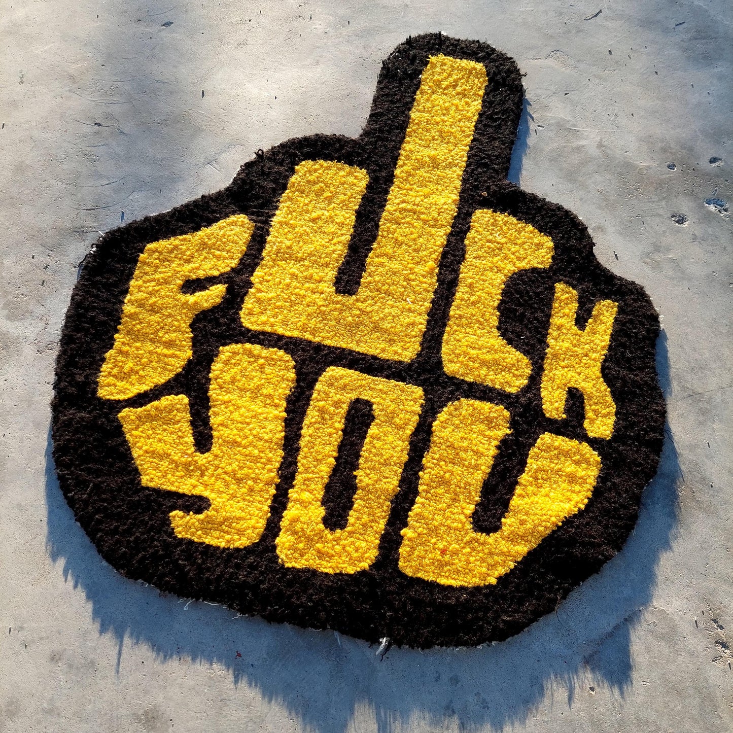 Fuck You Rug,Tufted Rug,Cool Rugs,Unique Rugs,Fun Rug,Handmade Rug,Custom Rug,Area Rug,Home Decor,Gift for Her,Funny Rug,Personalized Rug