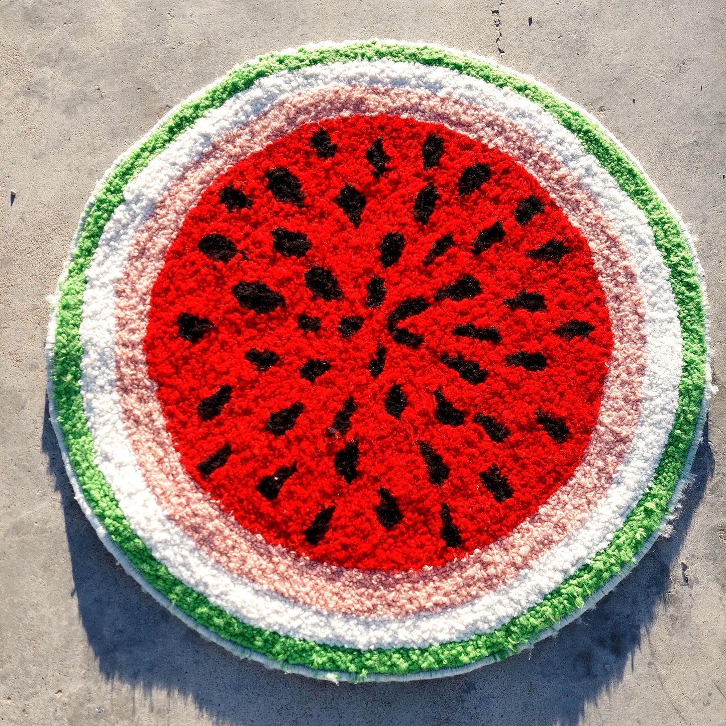 Watermelon Tufted Rug,Hand Tufted Fruit Rug,Custom Rug,Handmade Rug,Kitchen Rug,Area Rug,Home Decor,Living Room Rug,Cool Rug,Modern Rug