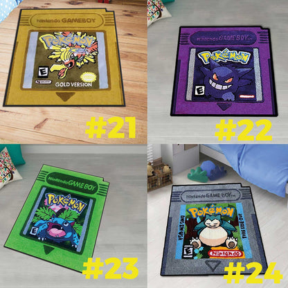 Sylveon rug, Eevee rug,Umbreon rug,Eevee Evolution rug,Eevee All Forms Evolution Rug ,Retro Game Rug, Game Rug,  Game Room Decor, Custom rug