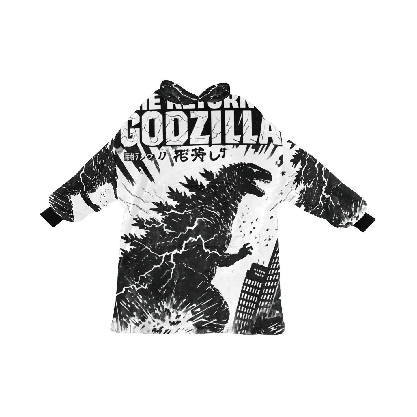 Children's Blanket Hoodie Godzilla Blanket Gojira Blanket Kaiju