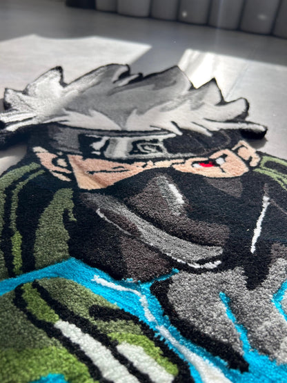 Handmade Anime Character Rug: Custom Home Decor