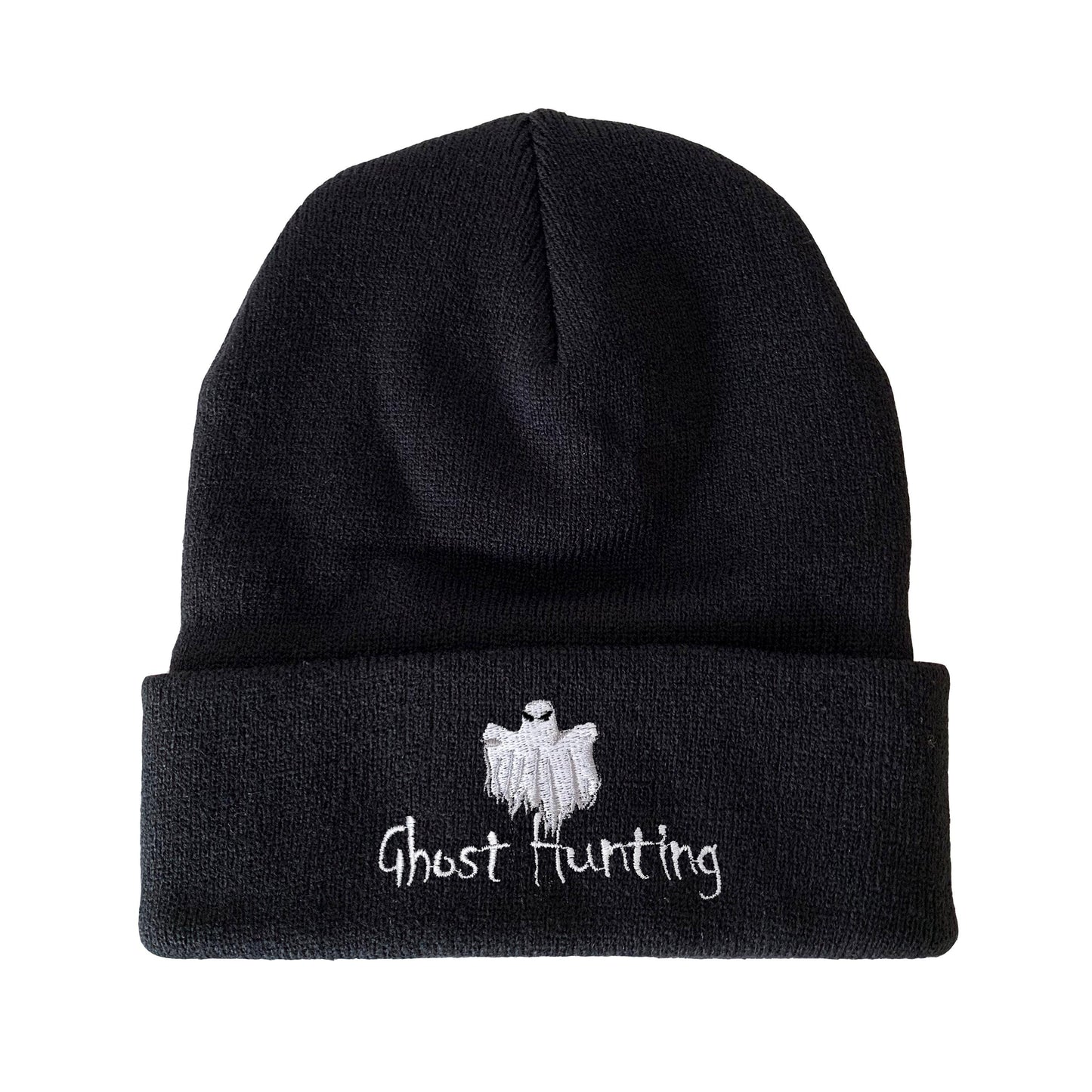 Ghost hunting Embroidered Beanie Halloween Winter Hat