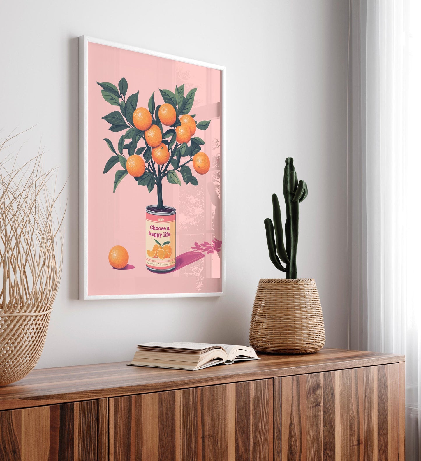 Choose a happy life, Pink aesthetic motivational poster, Happiness wall art, Self love wall art, Affirmations poster