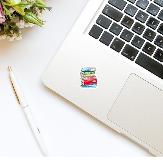 Gilmore Girls Sticker | Stars Hollow Winter Christmas Book Stack Sticker | TV Show Inspired | Kindle Stickers | Bookish Stickers | Mood