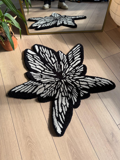 Six Wings Butterfly Fluffy Handmade Tufted Rug