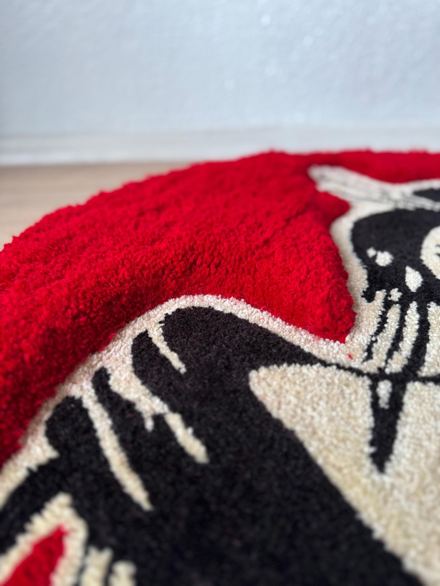 Geisha 3D Fluffy Tufted Rug, Handmade Tufted Rugs, Tufted Wall Art, Tufted Wall Hangings, Unique Japanese Design for Home & Office Decor