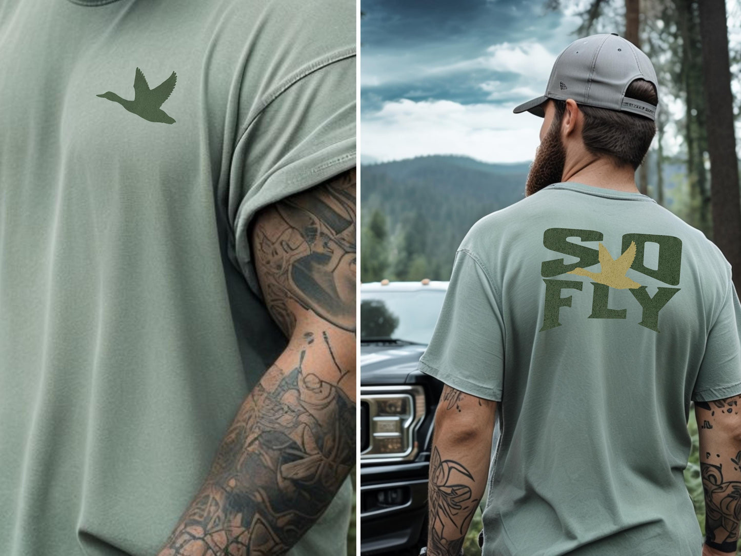 Duck Hunter 'So Fly' Unisex Tee - Bella Canvas Hunting Shirt