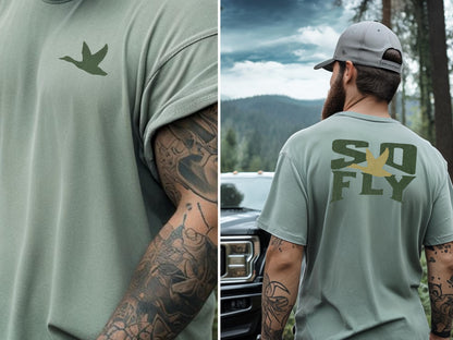 Duck Hunter 'So Fly' Unisex Tee - Bella Canvas Hunting Shirt