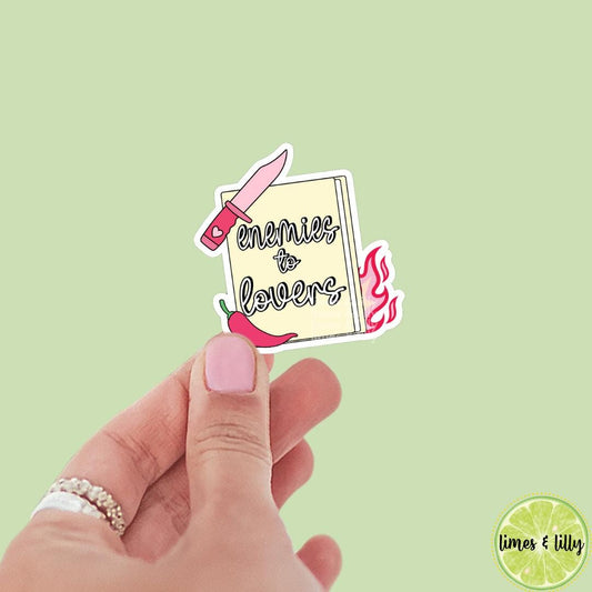 Enemies to Lovers Spicy Romance Book Sticker | Romance Tropes | Bookish stickers | kindle stickers | Trendy Stickers | Mood Reader
