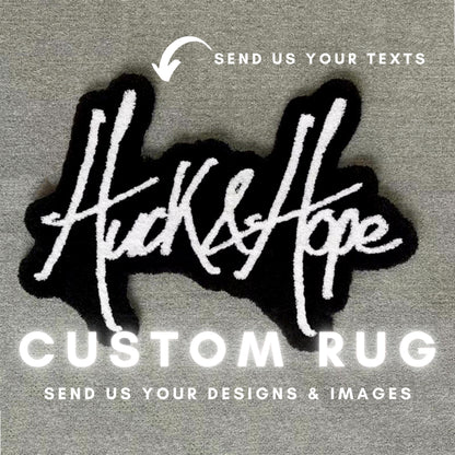 Custom Name Tag tufted Rugs Design • Name Text Tufting Rug • Personalized Characters Tuft Rug Carpet • Gift For Her • Baby Name Rug • Couple