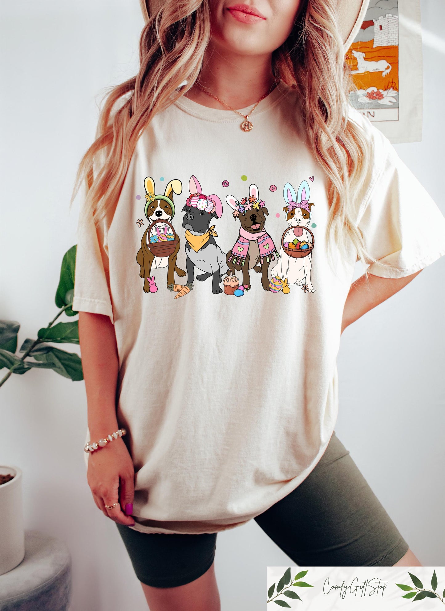 Easter Dogs Cup Sweatshirt, Easter Bunny Tee, Dog Lover Sweater, Easter Dogs Gift, Cute Gift for Dog Lover, Dog Mom Shirt, Easter Graphic